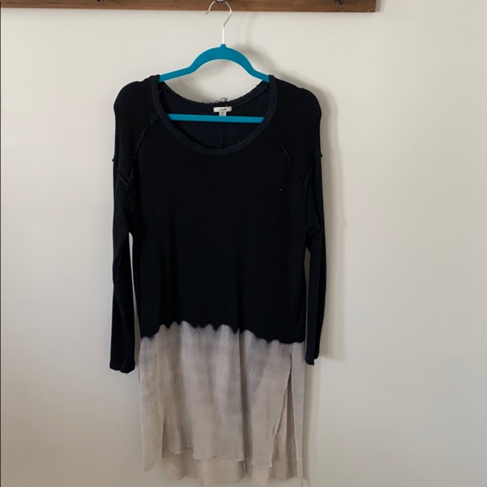 Ecoté- black and grey sweater dress long sleeve